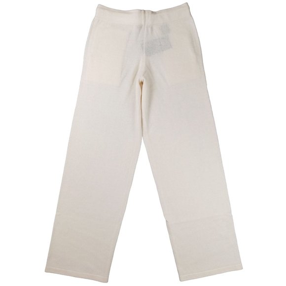 Citizen Cashmere Pants Cream New Women's Medium Lounge Drawstring Waist Paris - Picture 2 of 8